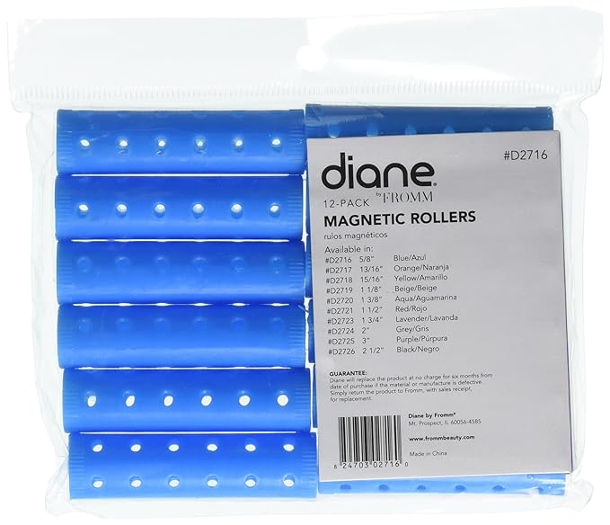 Diane Magnetic Roller - Blue - 12 Pack