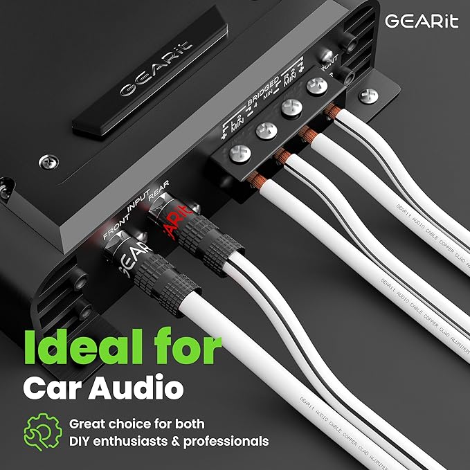 16AWG Speaker Wire, GearIT Pro Series 16 Gauge Speaker Wire Cable (500 Feet / 152.4 Meters) Great Use for Home Theater Speakers and Car Speakers, White