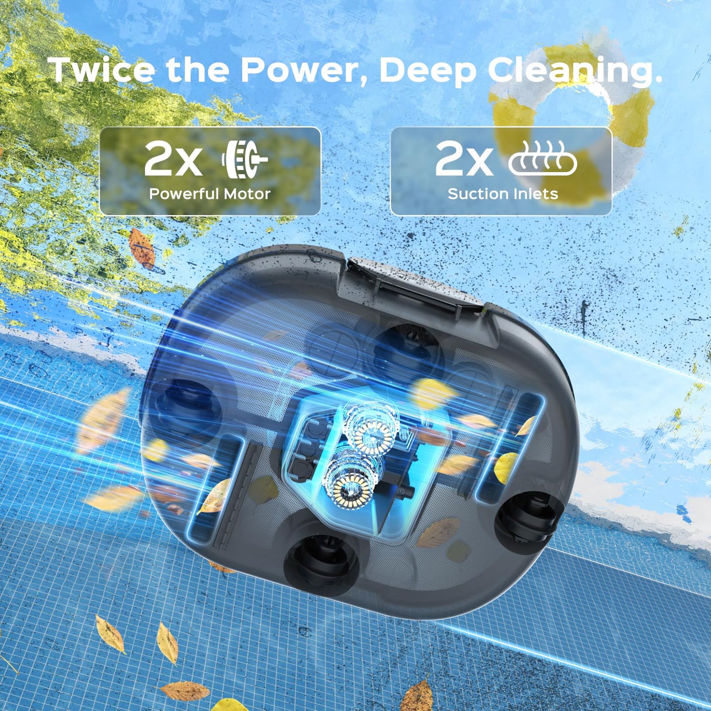 (2026 Upgrade) TALOSBO S1 PRO Robotic Pool Vacuum – Dual-Motor Above-Ground Pool Cleaner, 120 Mins Runtime, Quick Charging, 2.2L Large Filter Basket & Auto-Parking for Easy Retrieval