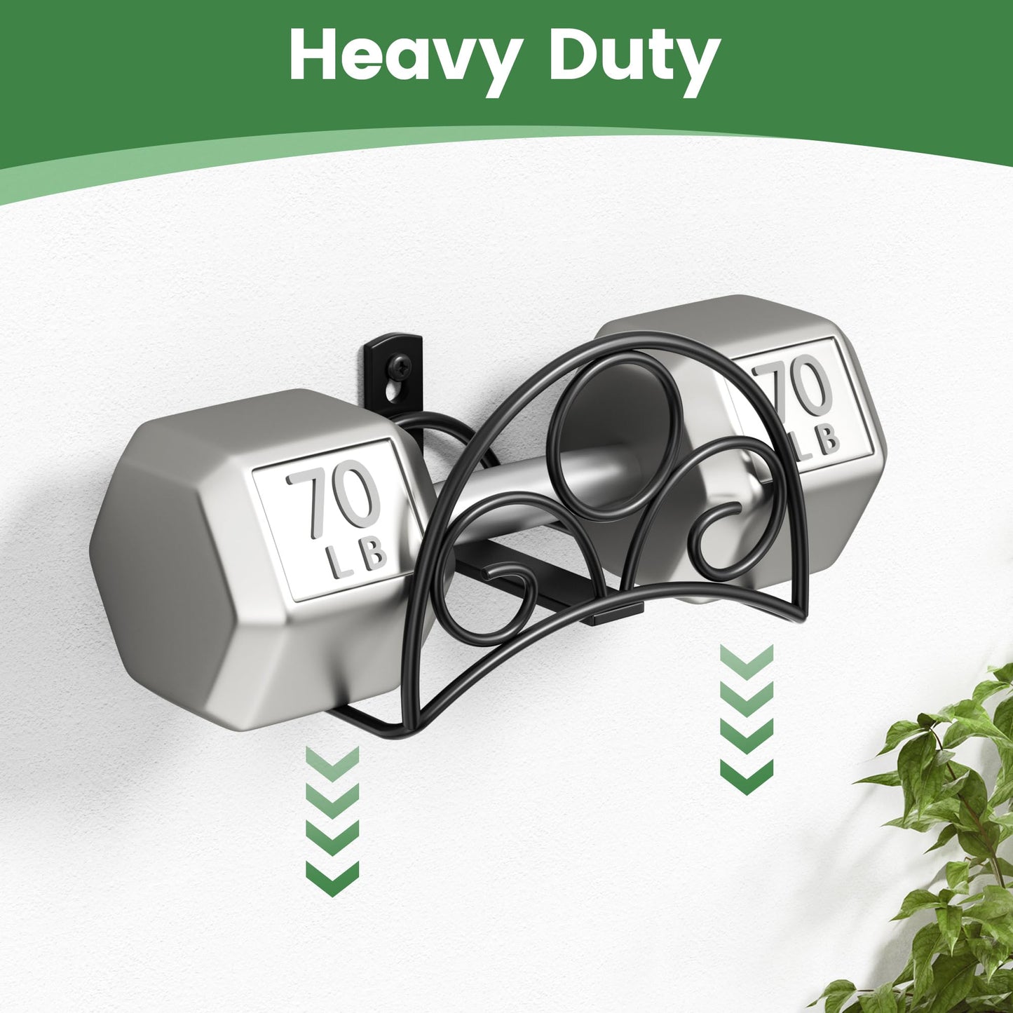 Metal Garden Hose Holder - Wall Mounted Water Hose Holder - Hose Hanger Heavy Duty for Water Hose Extension Cords Vacuum Hose