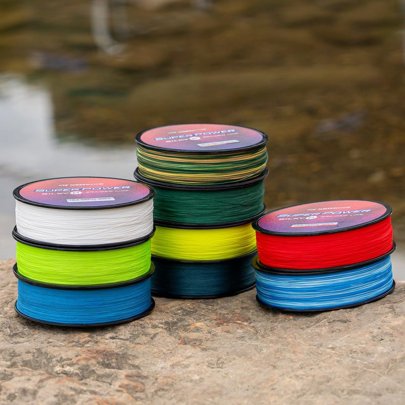 KastKing Superpower Silky8 Braided Fishing Line, Moss Green, 8 Strands, 30 LB, 150 Yds