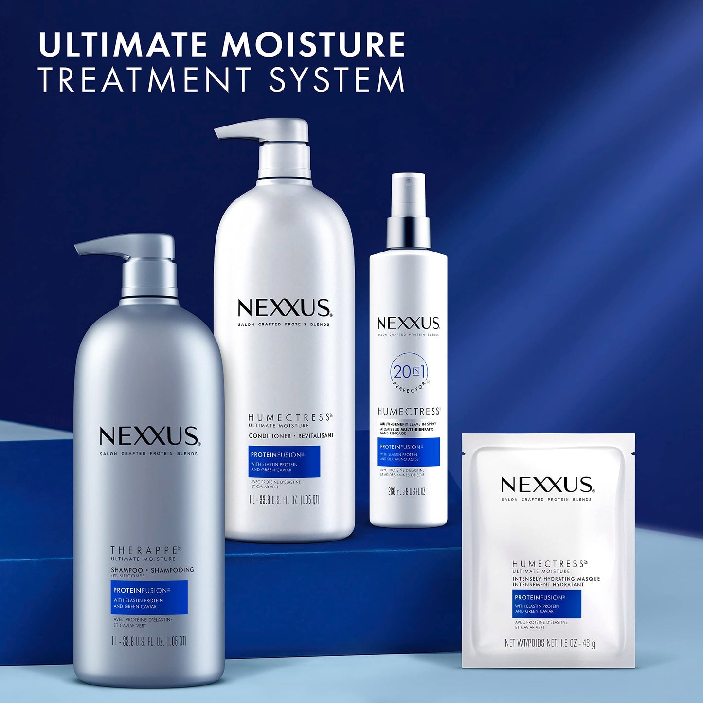 Nexxus Humectress Conditioner for Ultimate Moisture for Dry Hair Powered by POLYSOFT HYDRATOR Technology with Tri-lipids 33.8 oz