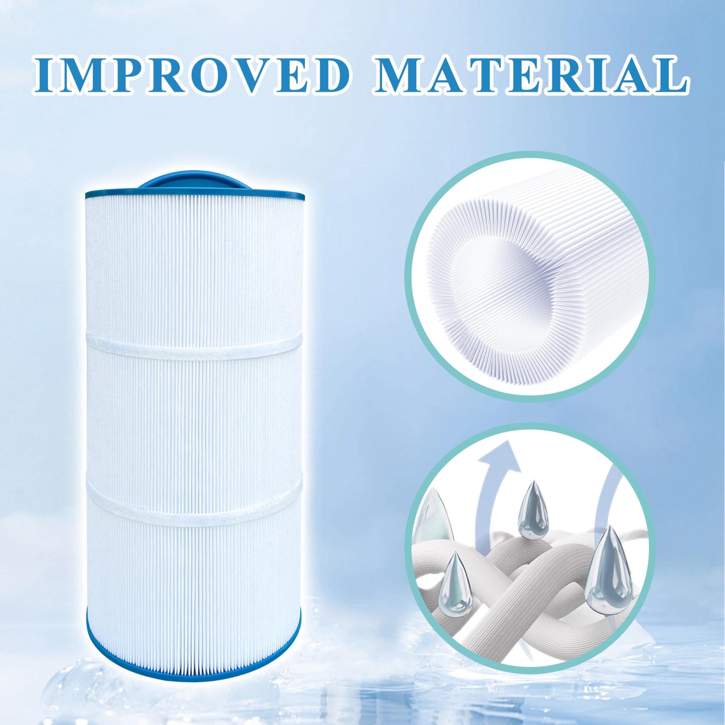 Chryseos Spa Filter Compatible with C-7375, PCD75N, FC-3964, Caldera 75 Spas Utopia 2003-2004, 1019301, 75 sq.ft., 1 Pack