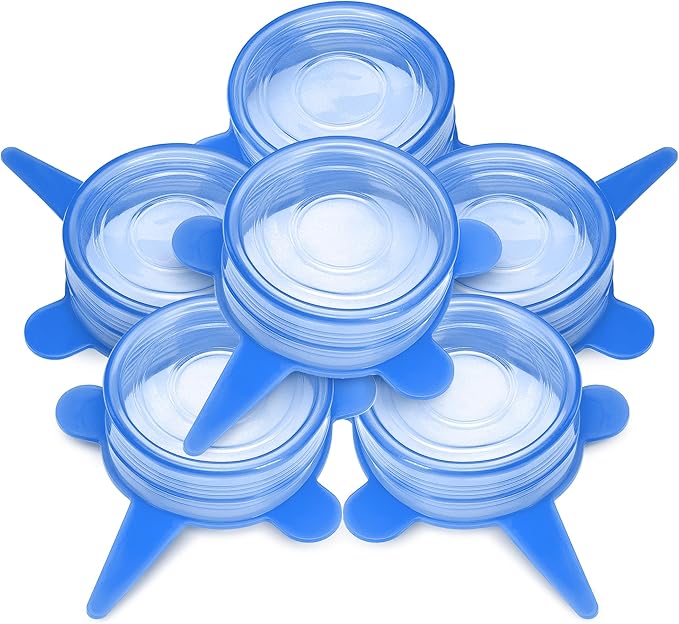 Orblue Silicone Stretch Lids 6-Pack Small for Fresh Food Storage - Seal in Flavors, Keep Food Fresh and Reduce Waste