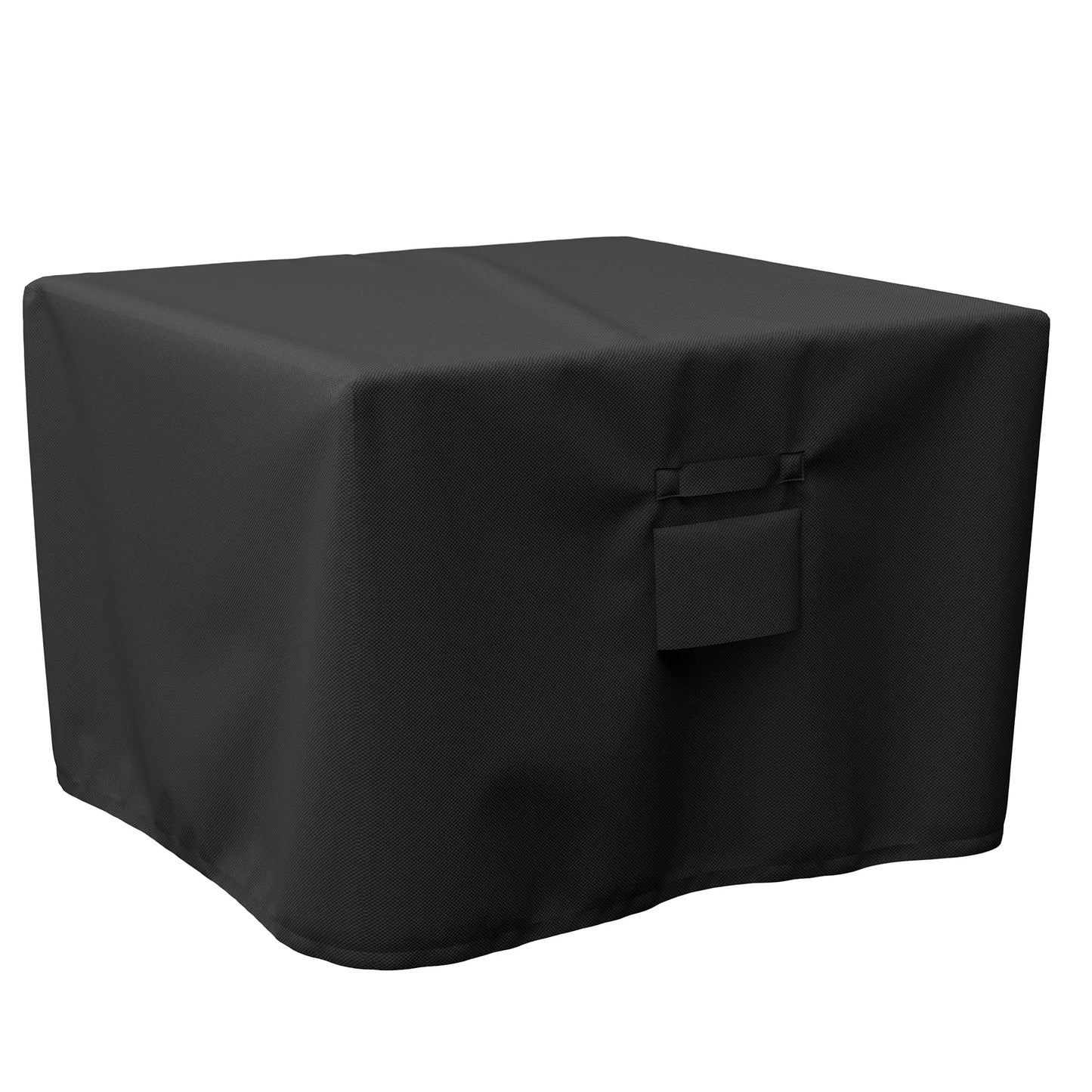 SHINESTAR 36 Inch Square Fire Pit Cover, Fits for 32-36 Inch Outdoor Fire Table Cover, Waterproof and Windproof, 36 x 36 x 24 Inch, Black