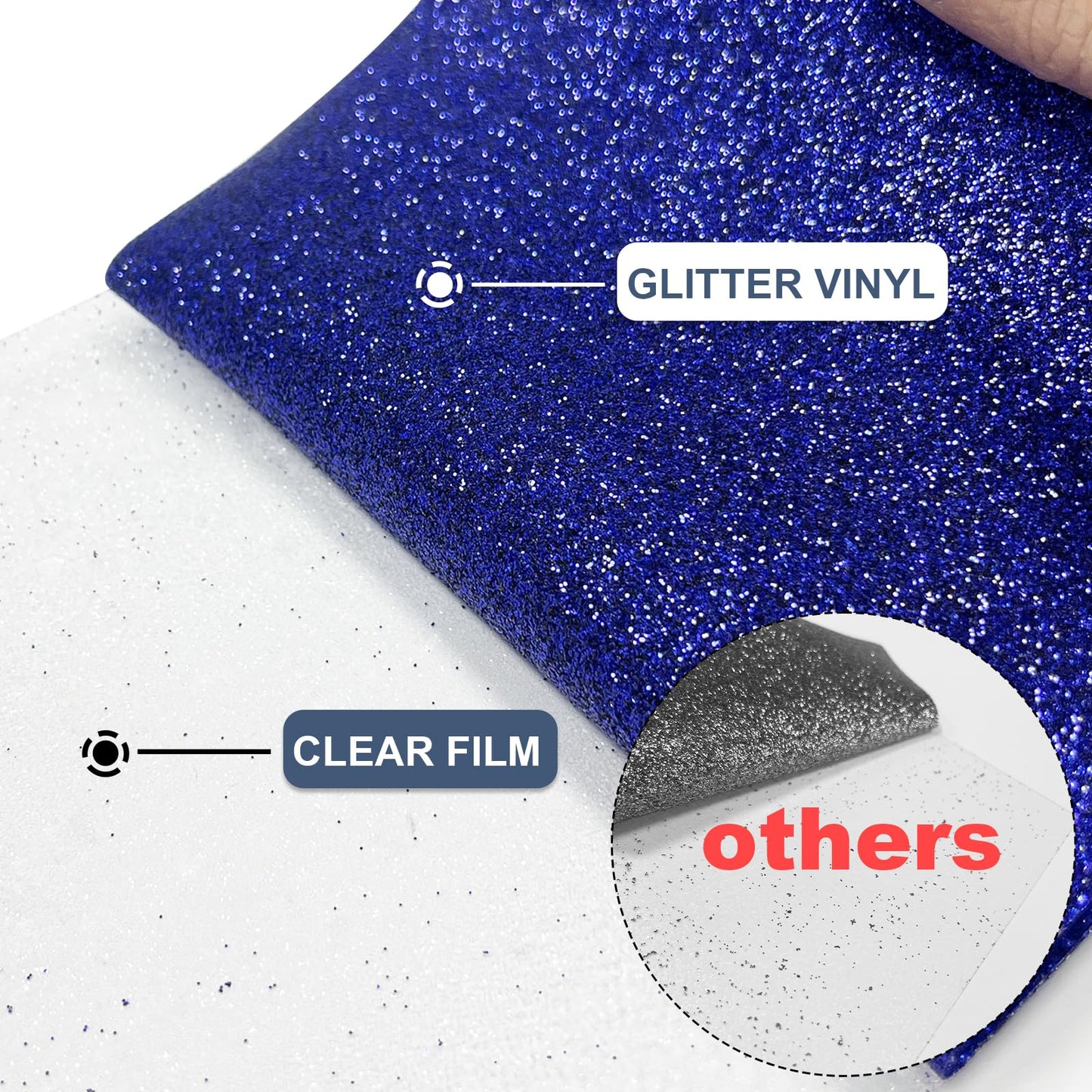 MerryMade Red Coffee Glitter Heat Transfer Vinyl 12" x 15 ft HTV for Shirts, Glitter HTV for All Cutter Machine - Easy to Cut & Weed for Heat Vinyl Design