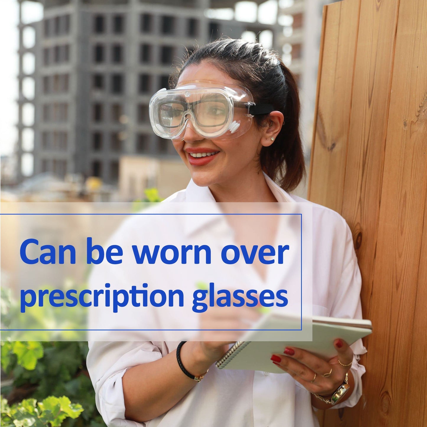 UNCO- Safety Goggles Over Glasses, Protective Goggles, Anti Fog, Work, Safety Glasses Over