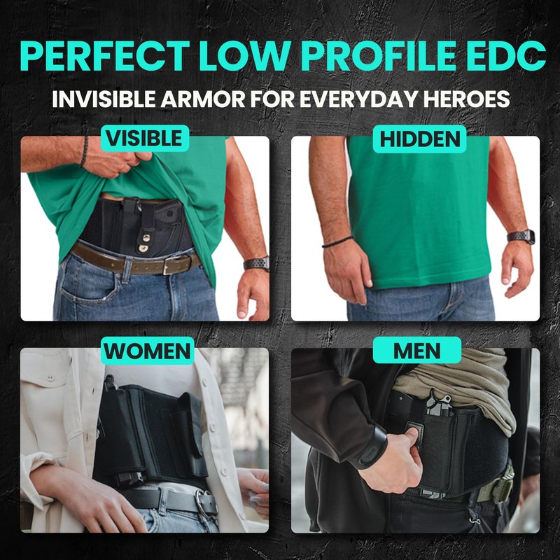 Award-Winning Belly Band Holster for Deep Concealment | Magnet Retention for 99% of Handguns | Military-Grade Durability & Closure, Extra-Wide Comfort Band | 40% Faster Draws, Trusted by Pros & Vets