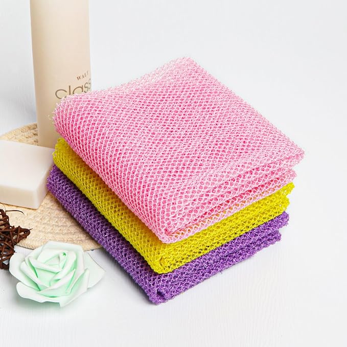 African Net Sponge African Exfoliating Net African Bath Sponge African Scrubbing Long Net Rag African Wash Net Shower Body Scrubber