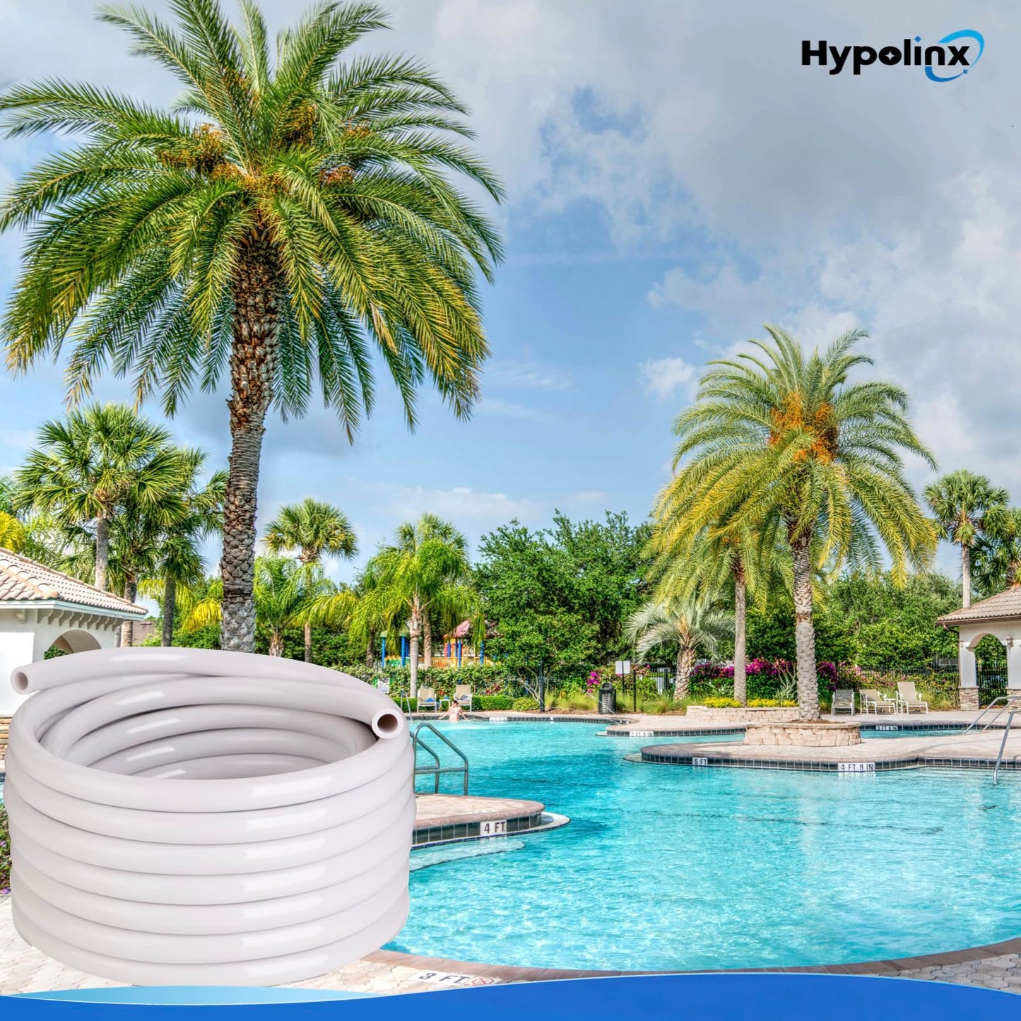 Hypolinx Polaris Compatible Pool Cleaner Hose Replacement – Gen2 10 Ft Feeder Hose for Polaris 280 380 180 & D45 – Tangle-Free Design (Not for 360)