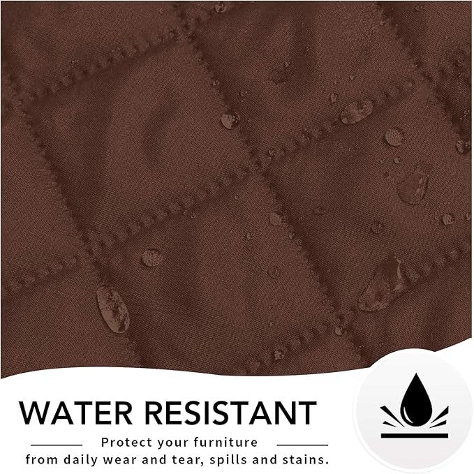 Easy-Going Oversized Recliner Cover Reversible Couch Cover Sofa Cover for Living Room Water Resistant Furniture Protector with Elastic Straps for Pets Dog (Oversized Recliner, Coffee/Ivory)