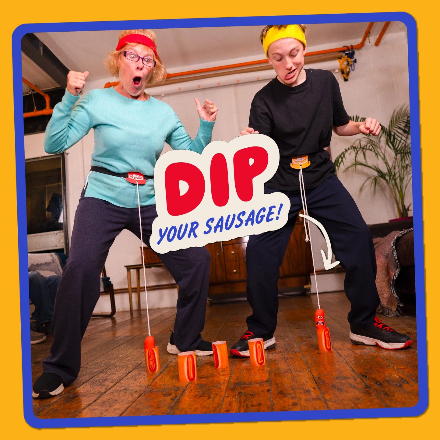 Lucky Egg Swing Your Sausage - Fun Family Party Games for Groups - Indoor Games for Adults and Kids - Party Games for Family Gatherings, Birthdays, and Christmas Party Games for Adults Game Night