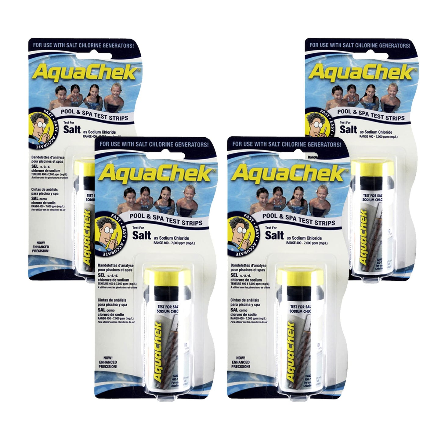 AquaChek 561141-04 Salt Swimming Pool Test Strips, 4-Pack