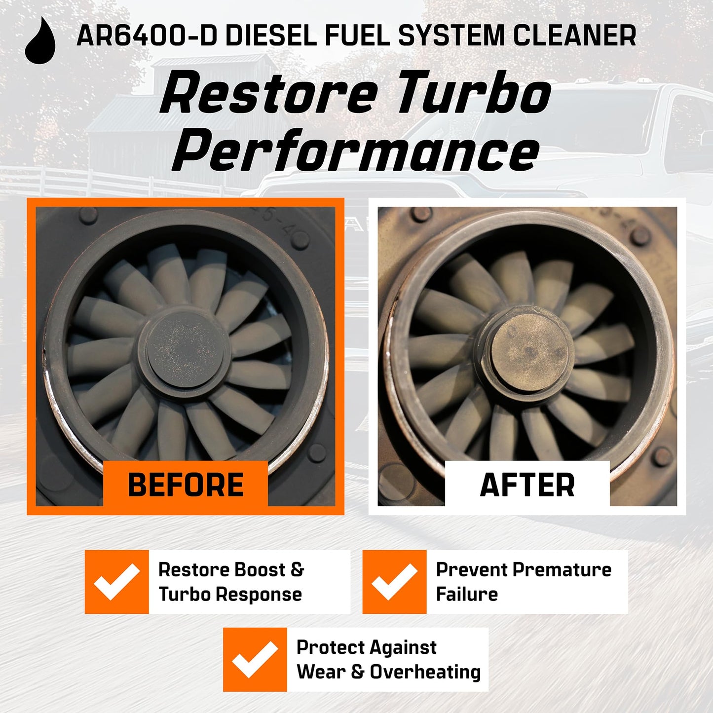 Archoil AR6400-D Diesel Fuel System Cleaner (12 oz) Deep Clean - Injector Cleaner, Turbo & DPF Deposit Control