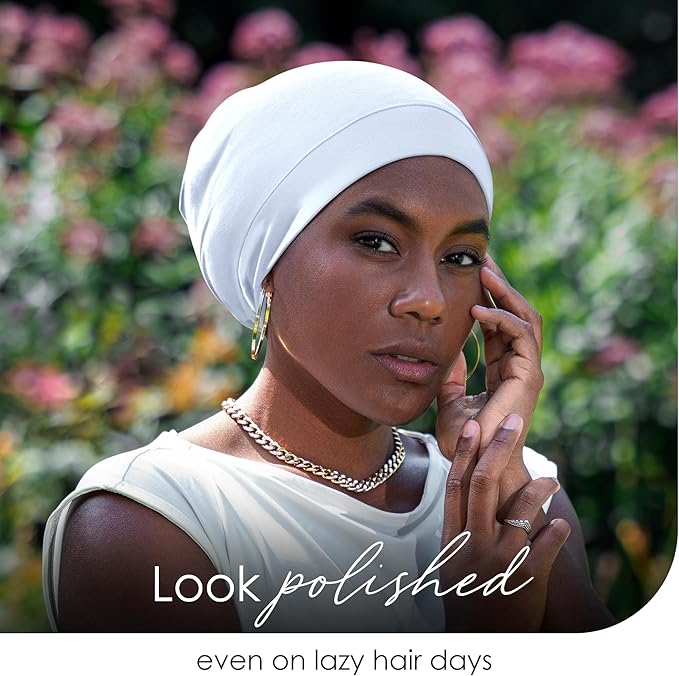 CAPLORD Satin Bonnet for Sleeping, Curly Hair Wrap Sleep for Men, Adjustable Silk Beanies for Women, Silk Hair Bonnet