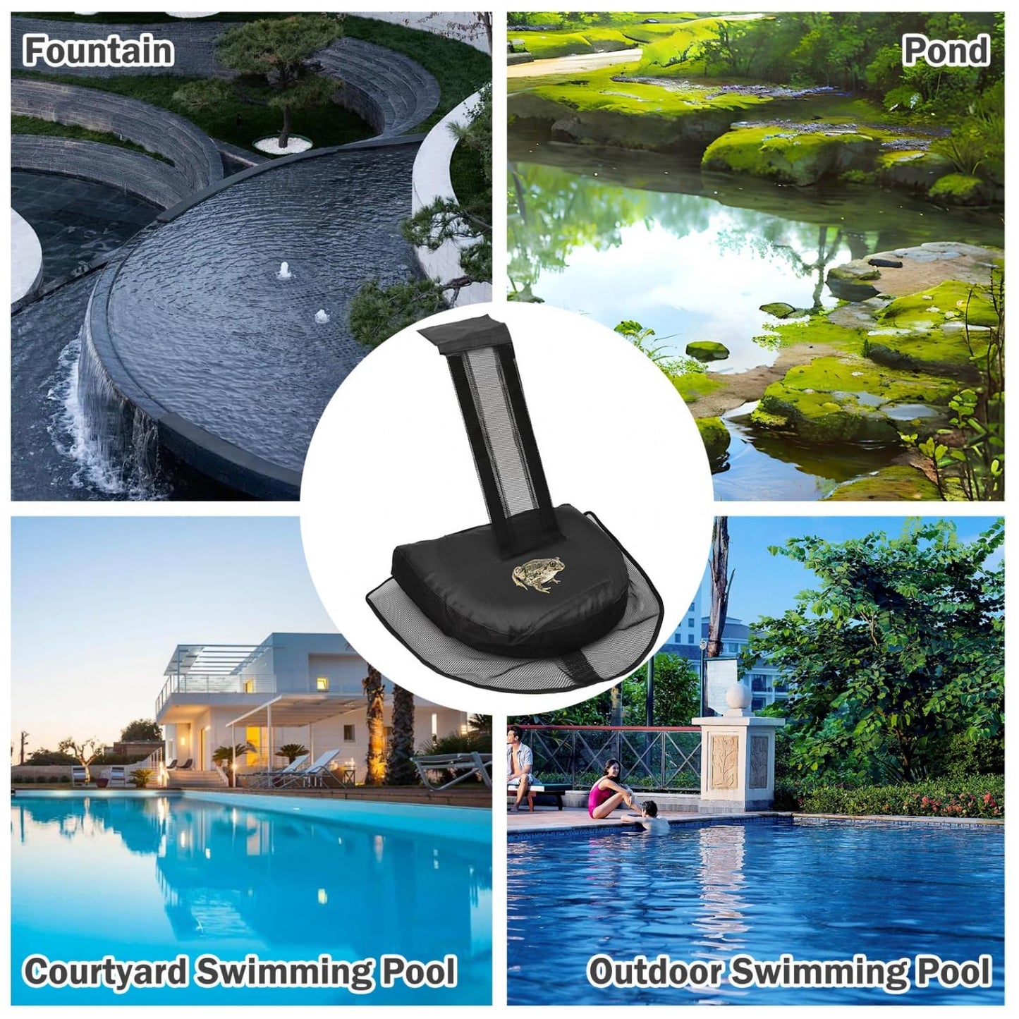 Monrocco 2 Pack Animal Saving Escape Ramp for Swimming Pool, Pool Critter Escape Ramp, Floating Rescues Frog Saver for Swimming Pool Critter Escape Ramp