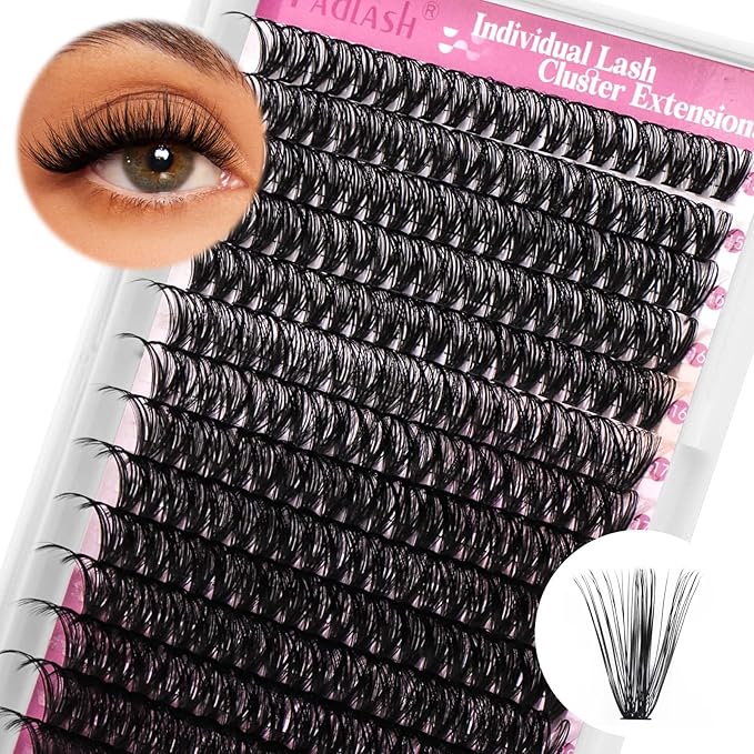 Individual Lashes Extension Semi Permanent Lashes C Curl Lash Clusters 10D 20D 30D 40D Individual Lashes Extension Eyelash Supplies (40D-0.07C, 15-20mm)