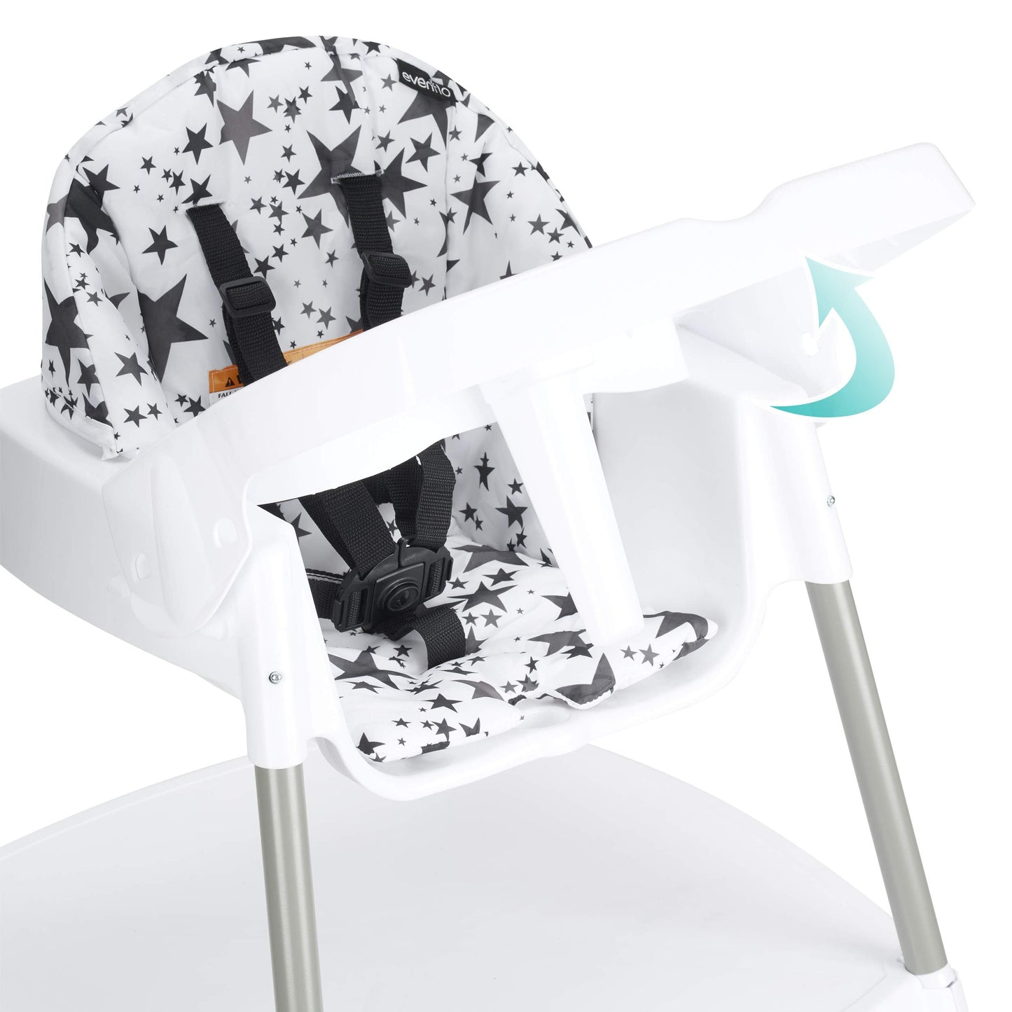 Evenflo Eat and Grow 4-in-1 Convertible High Chair (Pop Star White)