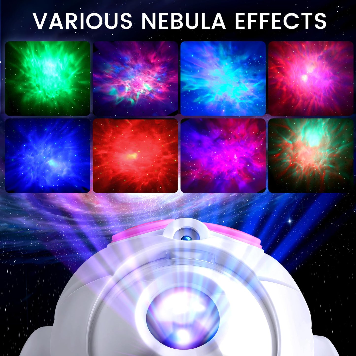 Star Projector Galaxy Night Light Projector,Astronaut Space Projector Starry Nebula Ceiling LED Lamp Light Projector Show for Party Bedroom Gaming Room Decor Aesthetic,Girls Boys Christmas Gift (Pink)