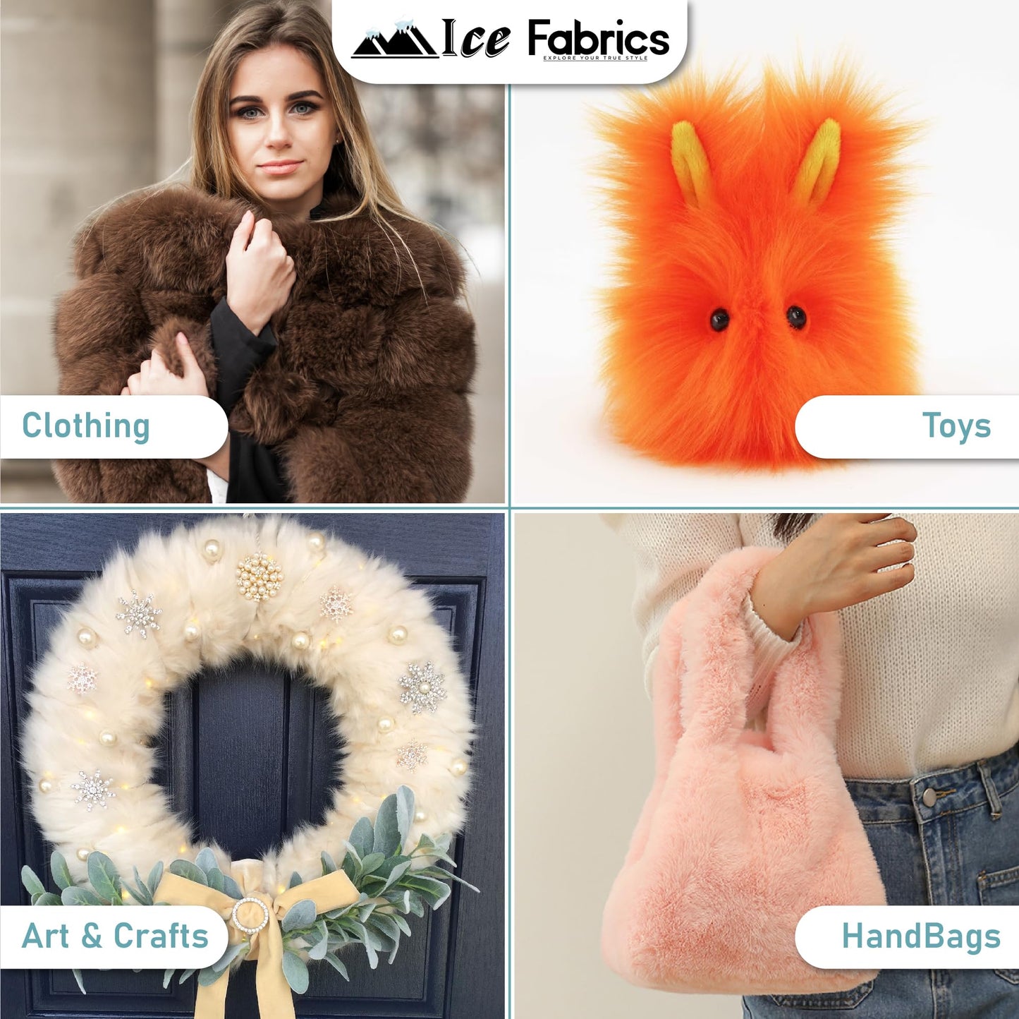 Ice Fabrics Faux Fur Fabric by The Yard - 60 Inches Wide Super Soft and Fluffy Shaggy Mohair Fur Fabric for Costumes, Apparel, Rugs, Pillows, Decorations and More - Lime Green - One Yard
