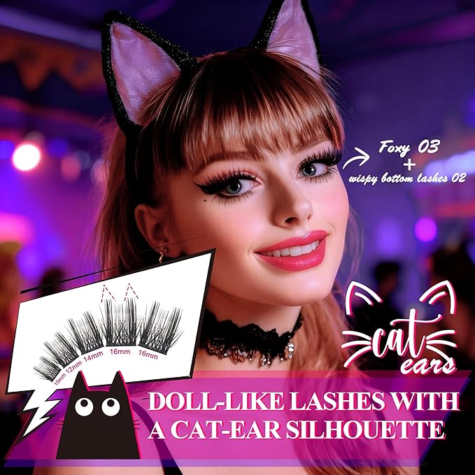 Lash Clusters Wispy & Fluffy Lashes D Curl Eyelash Clusters WideSpan Lash Extension With Bottom Eyelashes EyeLash Extensions