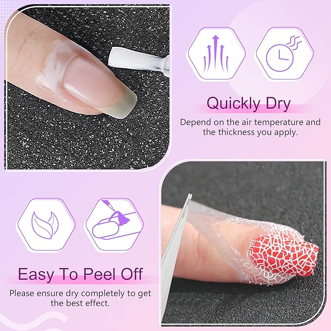 SAVILAND 2PCS Liquid Latex for Nails: 30ML Liquid Latex Peel Off Nail Polish Cuticle Guard for Gel Polish with Tweezers Nails Polish Protector for Fingers Peel Off Tip Tape for Nail Art