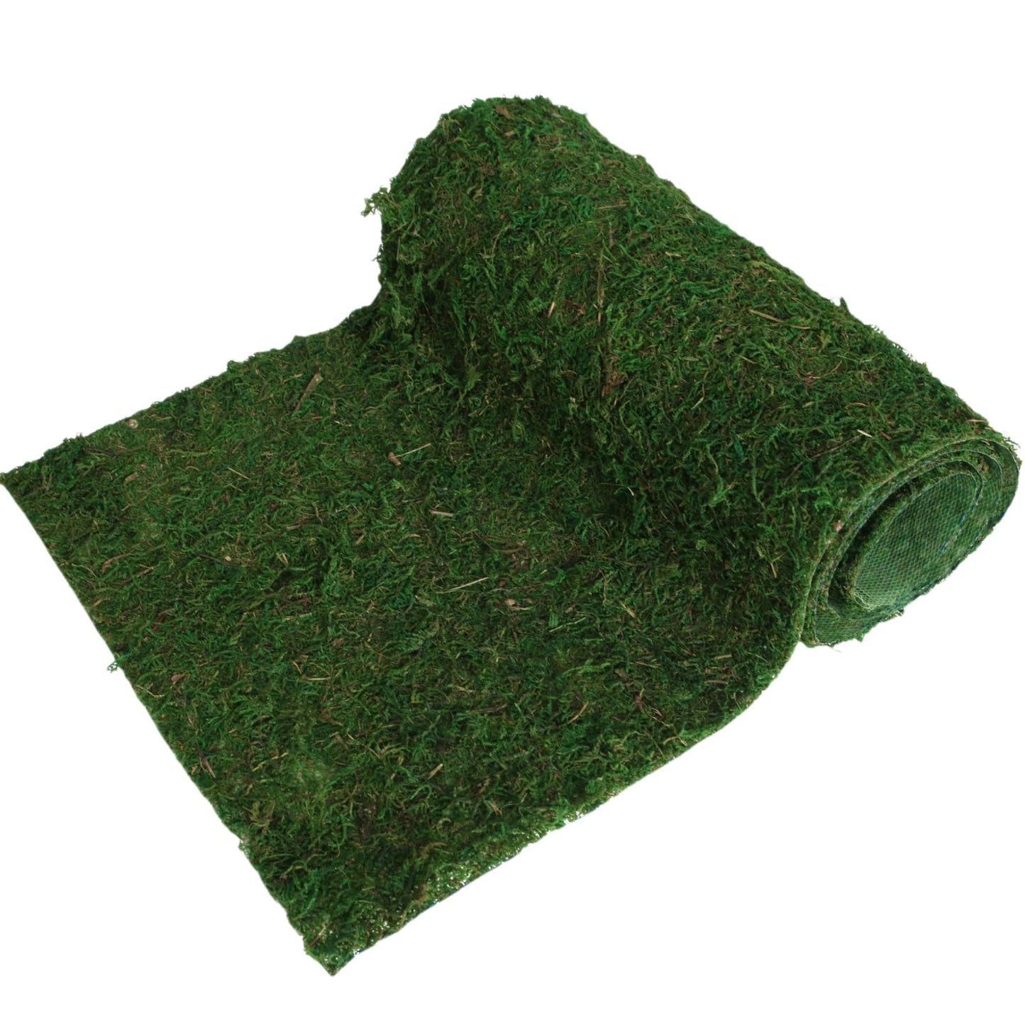 USMOLA Moss Roll, Dried Moss for Crafts, Moss Table Runner for Fairy Gardens, Wedding Woodland Decor, Preserved Moss Mat for Table Decoration (12" W x 60" L)