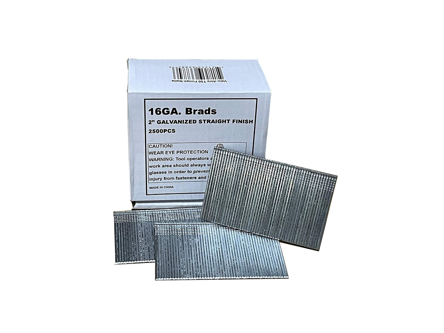 Valu-Air T50 16 Gauge Finish Nails, 2-Inch 16GA Galvanized Finish Nails, 2,500 Count (1-Pack) for Electric & Pneumatic Nailer Guns, Rust-Resistant, Ideal for Trim, Molding, and Woodworking Projects