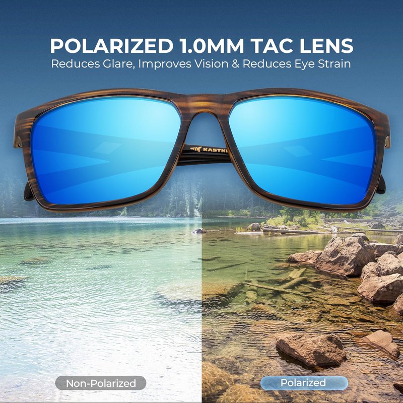 KastKing FlatRock Polarized Sport Sunglasses for Men and Women, Ideal for Driving Fishing Cycling Running, UV Protection