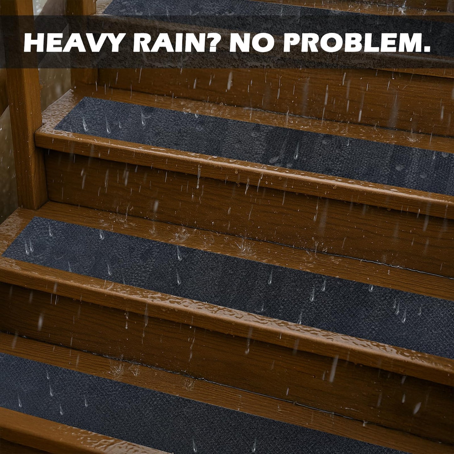 S&X Anti Slip Tape 6" x 60' Premium High Traction Non Skid Tape for Outdoor Stairs, Decks, Ramps - Waterproof & Durable