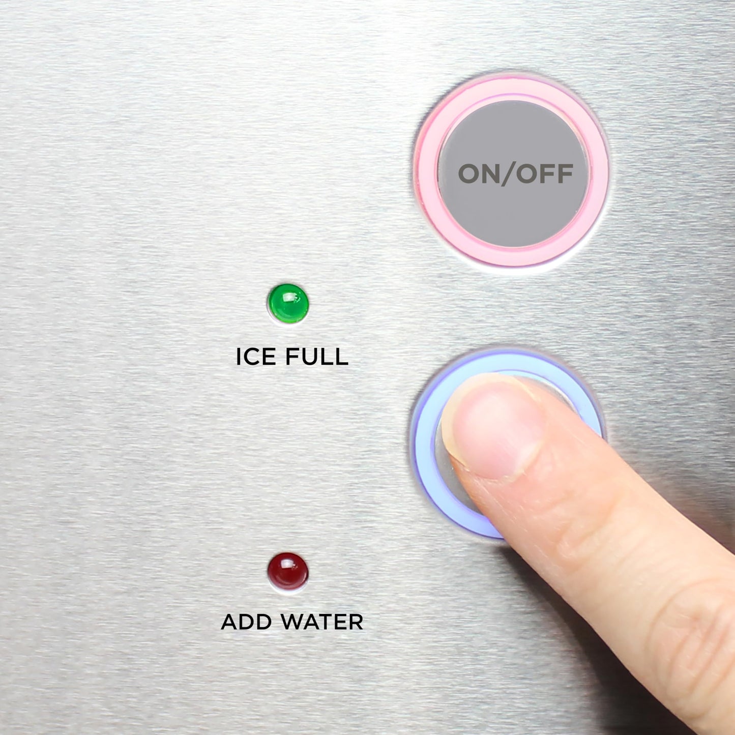 Avanti Nugget Ice Maker with Electronic Controls and Dispenser Countertop Use Makes 33lbs of Chewable Ice Per Day Perfect for Kitchen Office or Breakroom, Includes Ice Bin, 195-Watts, Stainless Steel