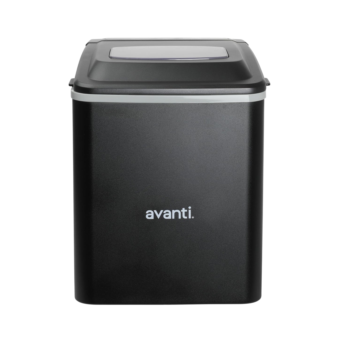 Avanti Ice Maker Mighty Ice Countertop Design Makes 26 Pounds of Bullet-Shaped Ice Cubes in 24 Hours, Digital Touch Controls and Self Cleaning Function, Includes Scoop, Black