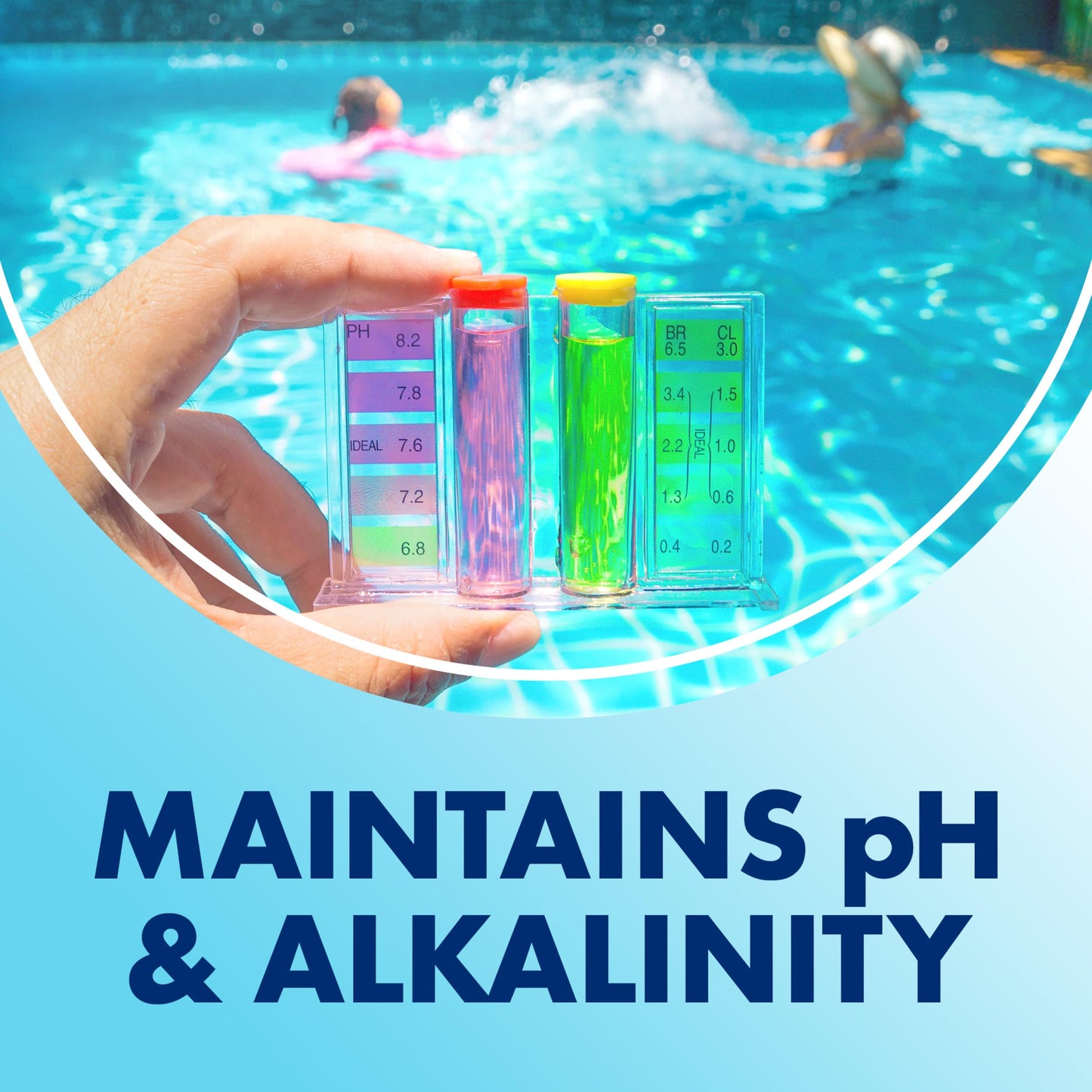 ARM & Hammer Clear Balance Swimming Pool Alkalinity pH Maintenance Tablets, White, 1 Pack, 24 Count