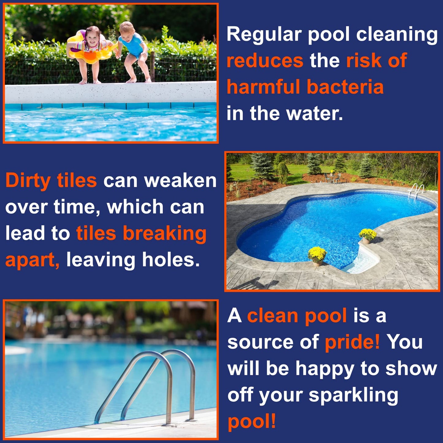 Pool-Whiz Pumice Stone for Pool (2-Pack) | Pool Tile & Concrete Cleaner | Pumice Stone for Cleaning Spas, Water Features & Bathroom Floors | Cleaning Block for Rust & Stains by Billy Buckskin