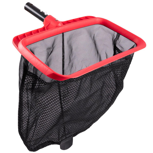urchindj Pool Skimmer Net, Upgraded Pool Net Skimmer with Double-Layer Netting Bag, Larger Capacity Pool Nets for Cleaning Finest Debris, Thickened Frame Pool Leaf Net Reinforced with Grid Structure