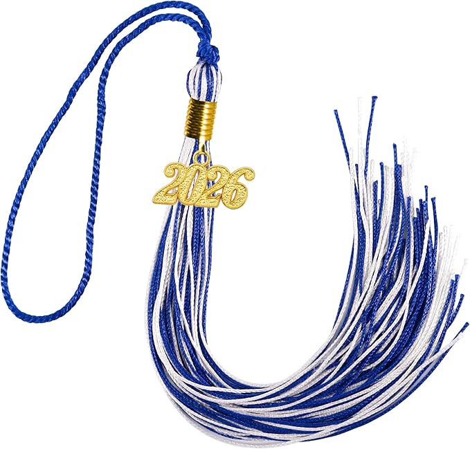 GraduationMall Single&Multiple Color Graduation Tassel with 2026 Year Charm 9"