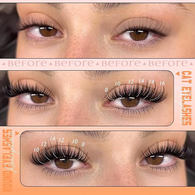 Manga Lash Clusters with Bottom Eyelash Clusters 180pcs Wispy Lashes Clusters Spiky Lash Extensions Natural C Curly Individual Lashes 8-16mm DIY Cluster Eyelash Extensions by Ruairie