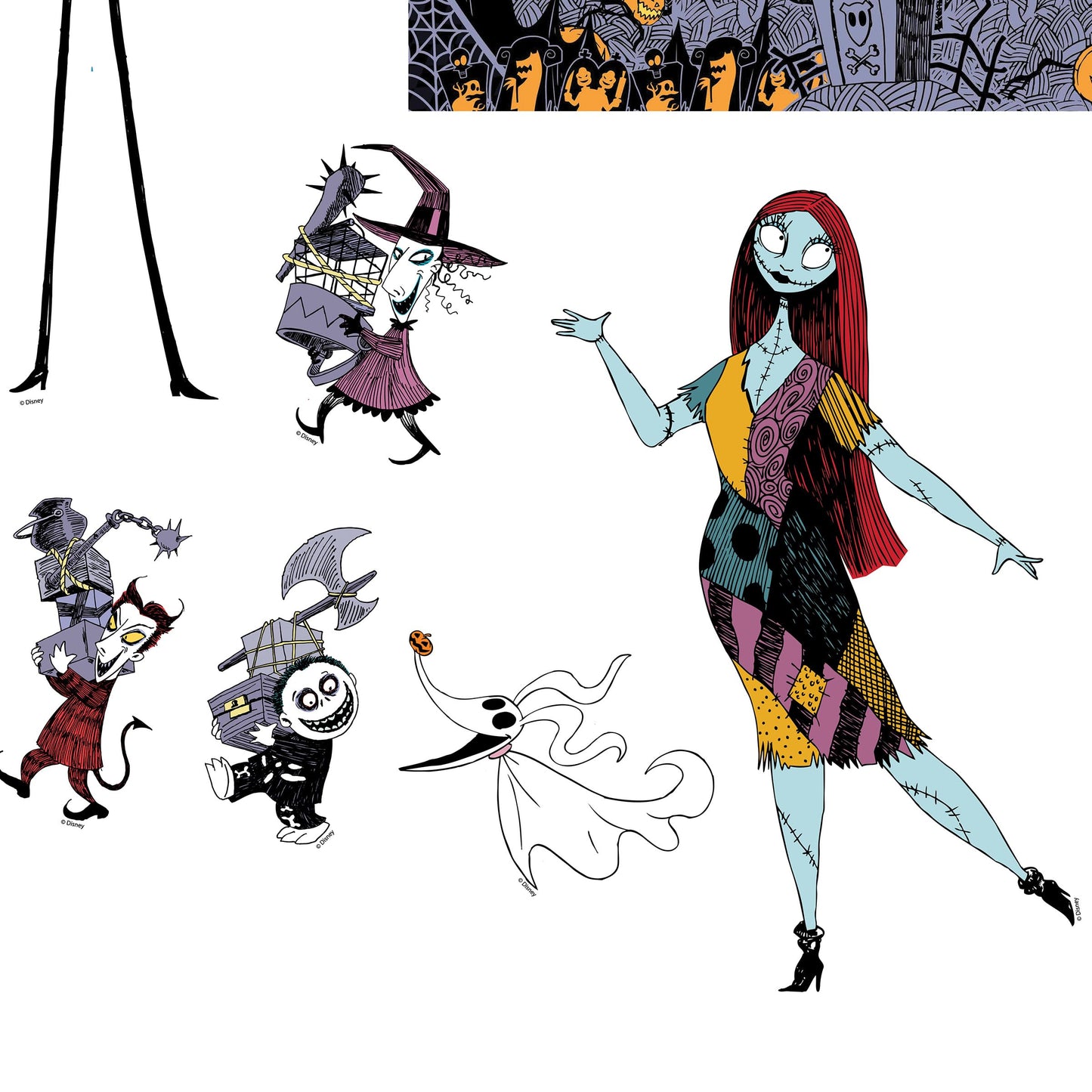 Disney Nightmare Before Christmas Treat Your Trunk Kit, Official Disney Trunk or Treat Car Decoration Set