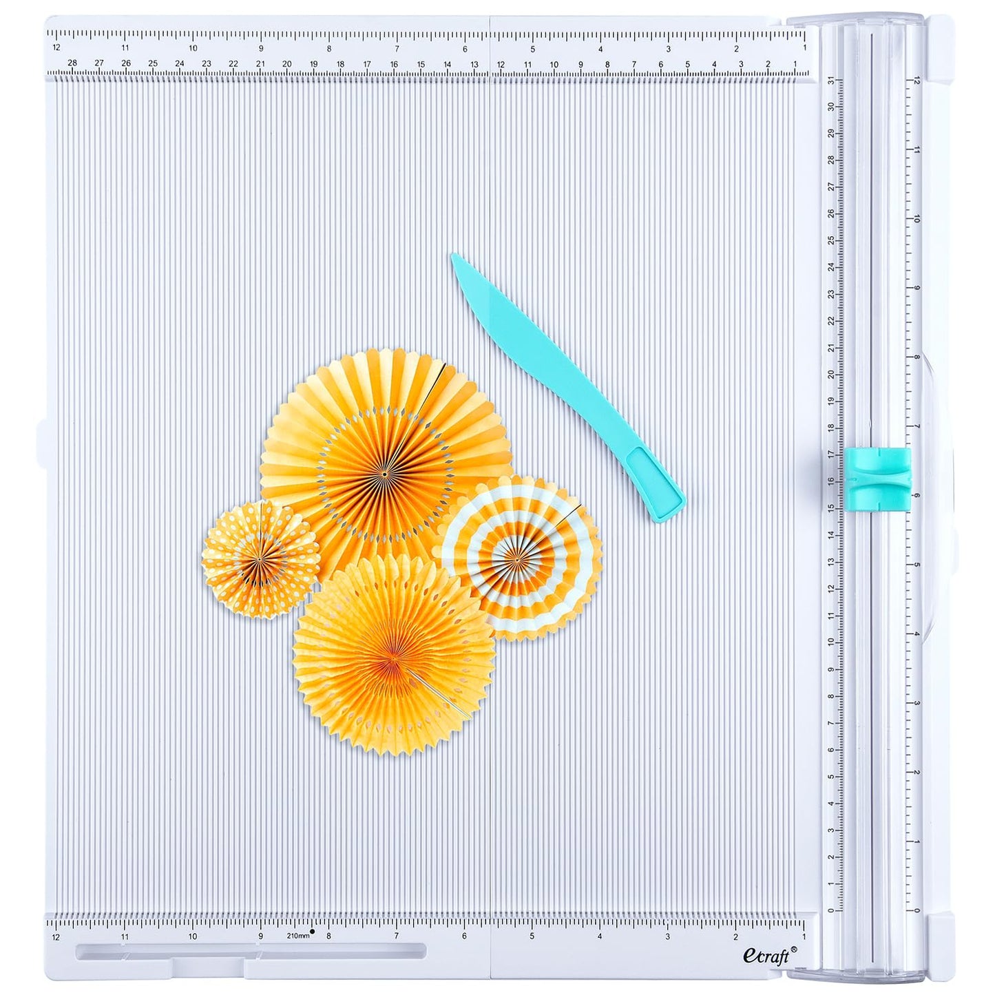 Ecraft Paper trimmer Scoring Board: 12 x12 inch craft paper cutter - folding & Scorer for cover of book & Gift box and Photo etc