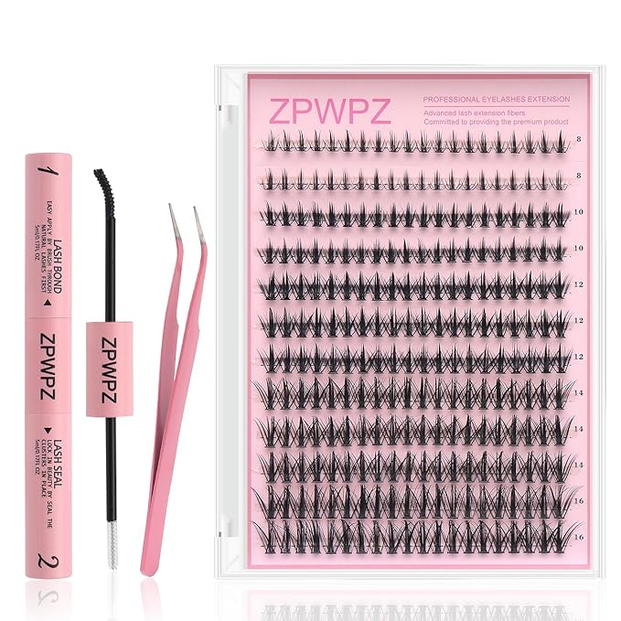 Manga Lash Clusters Kit Eyelash Clusters Eyelashes Anime Lash Clusters With Spikes Eyelash Extension Kit With Lash Bond And Seal Wet Look Spiky Cluster Lashes (Anime lash kit 240pcs)