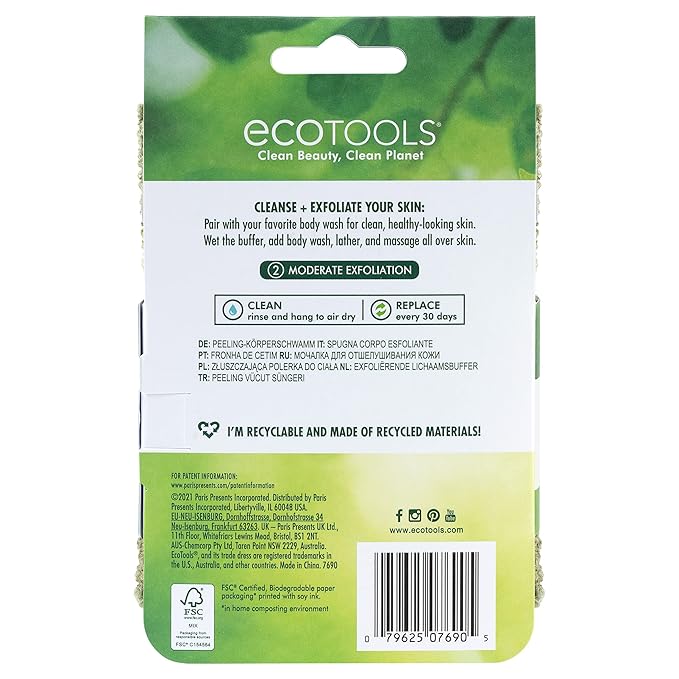 EcoTools Exfoliating Body Buffer, 1 Count