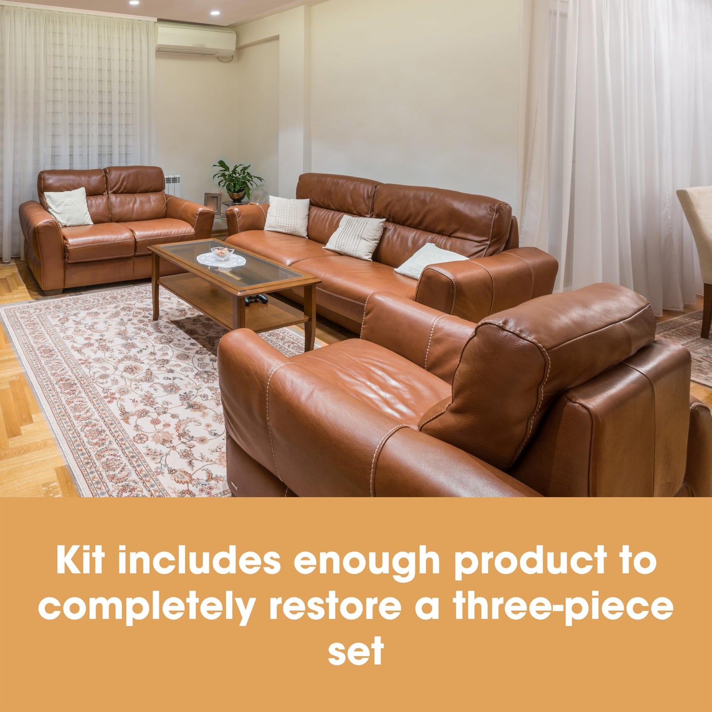 Furniture Clinic Leather Complete Restoration Kit | with Leather Recoloring Balm, Cleaner, 2-in-1 Protection Cream & Conditioner, Sponge, and Cloth | Repair Kit for Furniture (Bordeaux)