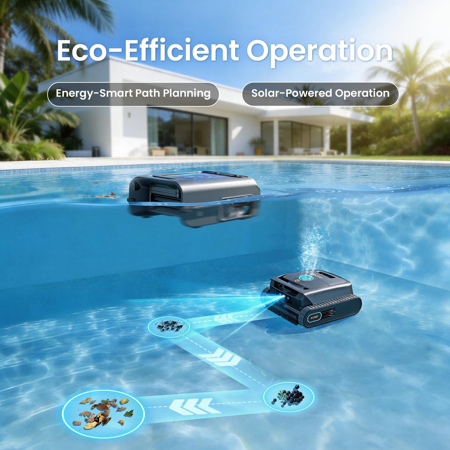 (2026 New) AIPER Experts Duo: Scuba V3 & Surfer S2, 360° Top-to-Bottom Cleaning, 7 Day Hands-Free Care, 10x Faster Pool Cleaning with AI Patrol, Smart Parking & Water Quality Maintenance