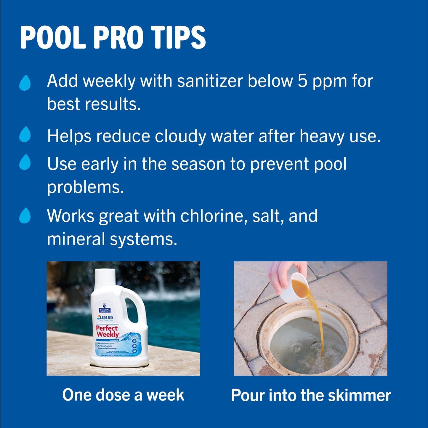 Leslie's Perfect Weekly Triple Action Phosphate Remover - 3 Liters
