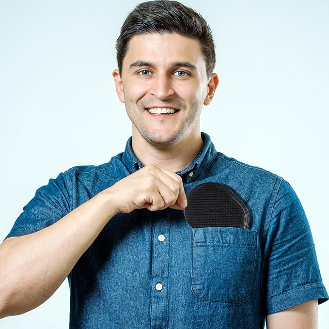 BBTO 12 Pieces Soft Portable Pocket Palm Combs Shampoo Comb Massager Hair Brushes Scalp Massager Hand Brush for Men Pets Home Office Travel