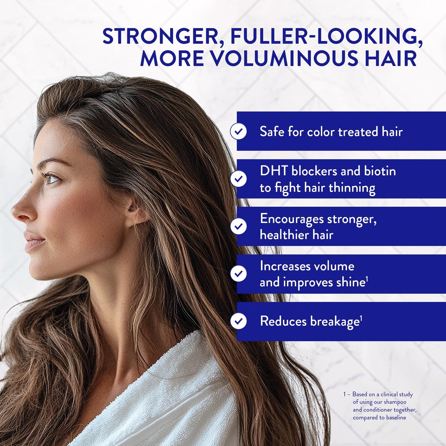 Routine Wellness Anti-Thinning Shampoo for Thinning Hair - Biotin DHT Blocker Women & Men - Color Safe Shampoo for Hair Loss & Healthy Hair - Coconut & Vanilla - 14oz