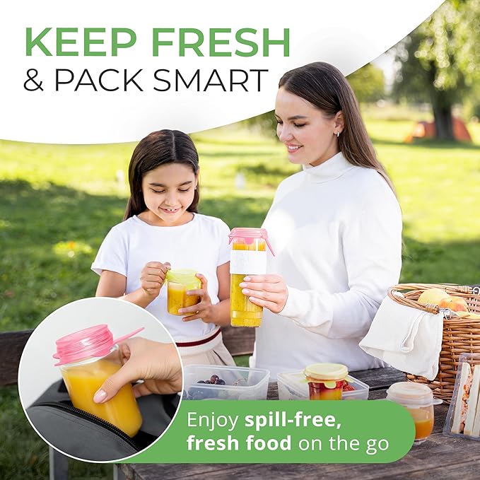 Orblue Silicone Stretch Lids 6-Pack Small for Fresh Food Storage - Seal in Flavors, Keep Food Fresh and Reduce Waste Pink