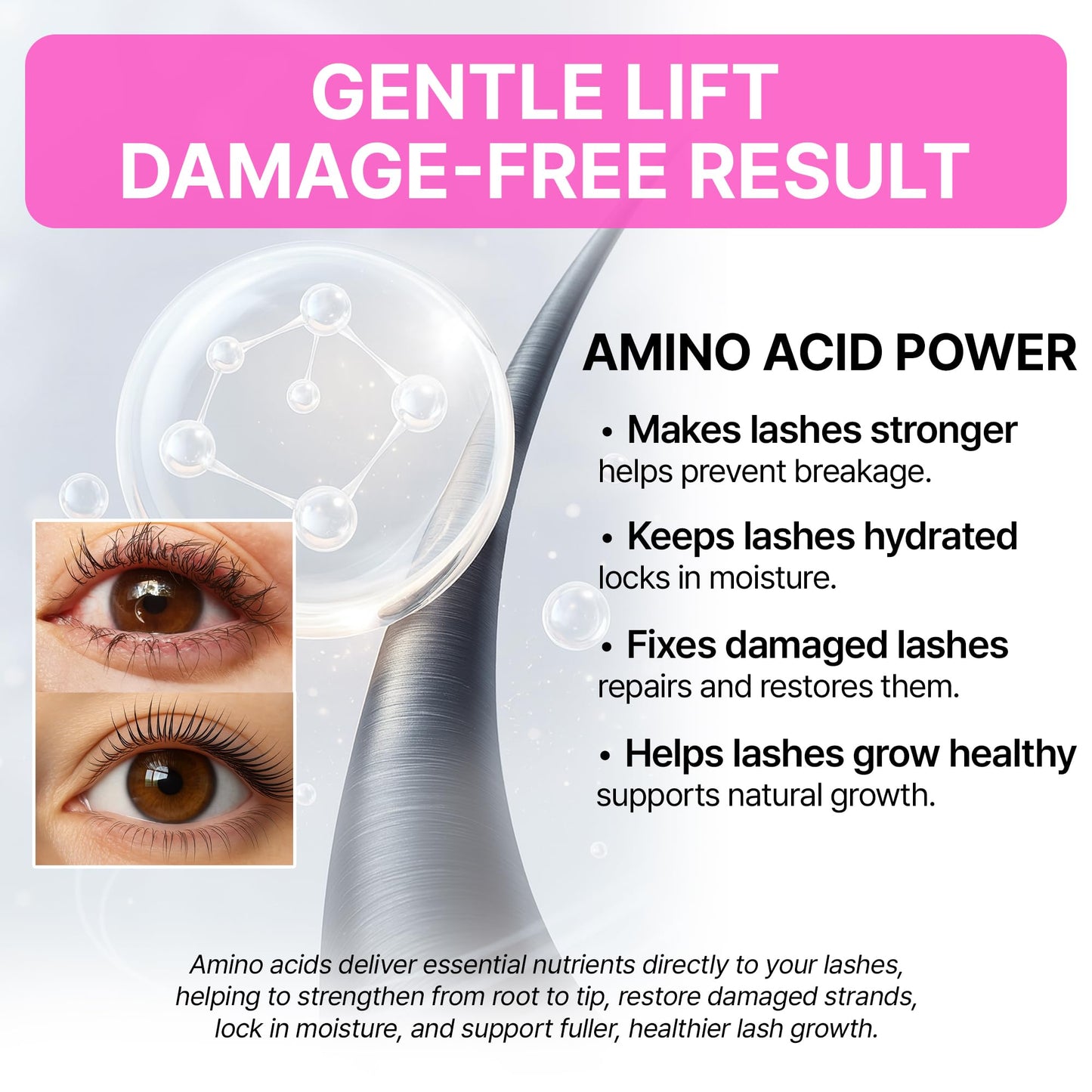 Korean Lash Lift Kit - 5 Sets At Home Eyelash Perm Kit with Upgraded Glue, Eyelash Lift, DIY Lash Perm Easy for Beginner & Professional, Semi Permanent Perming Wave Suitable For Salon & Home
