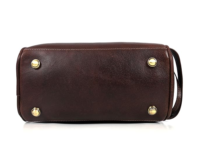 Leather Toiletry Travel Pouch Leather Waterproof Dopp Kit By Aaron Leather Goods