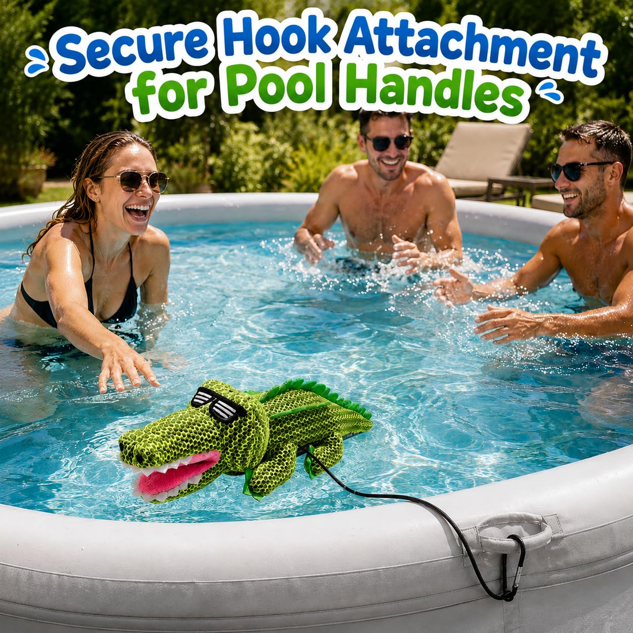 ZYIDBNG Crocodile Hot Tub Scum Absorber Reusable Washable Hot Tub Sponge Scum Absorber for Spa Hot Tub Oil Scum Absorber Hot Tub Accessories for Adults (2 Pack, Crocodile)